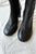 The Row "tea time" black leather ankle boots